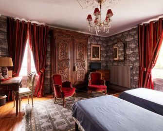 Manoir des Lions de Tourgéville - דואו-וויל - חדר שינה