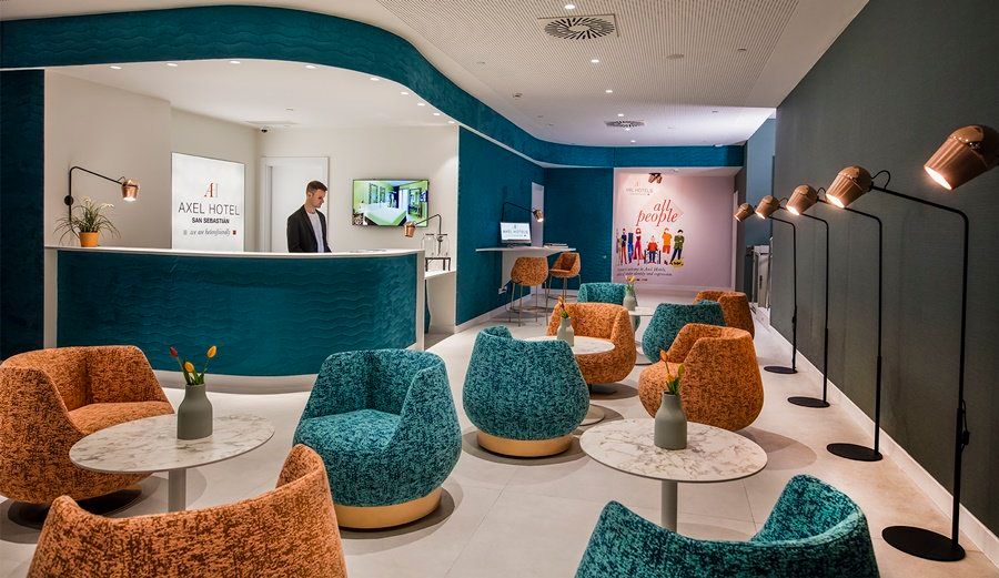 Axel Hotel San Sebastián - Adults Only - סן סבסטיאן - טרקלין