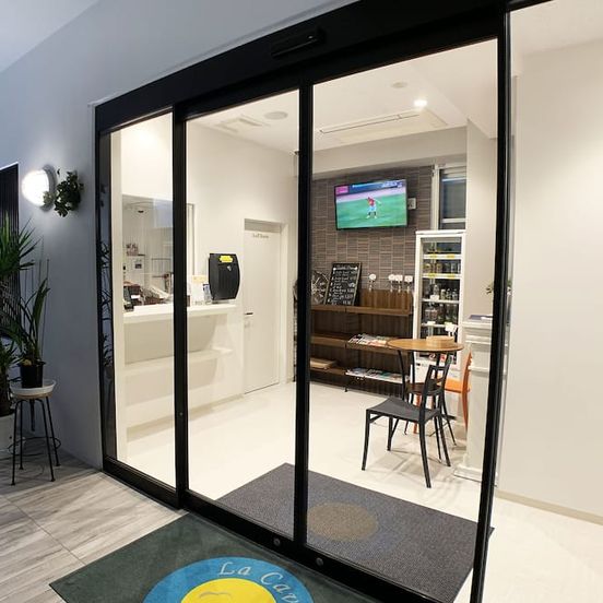 Front desk view of La Cava