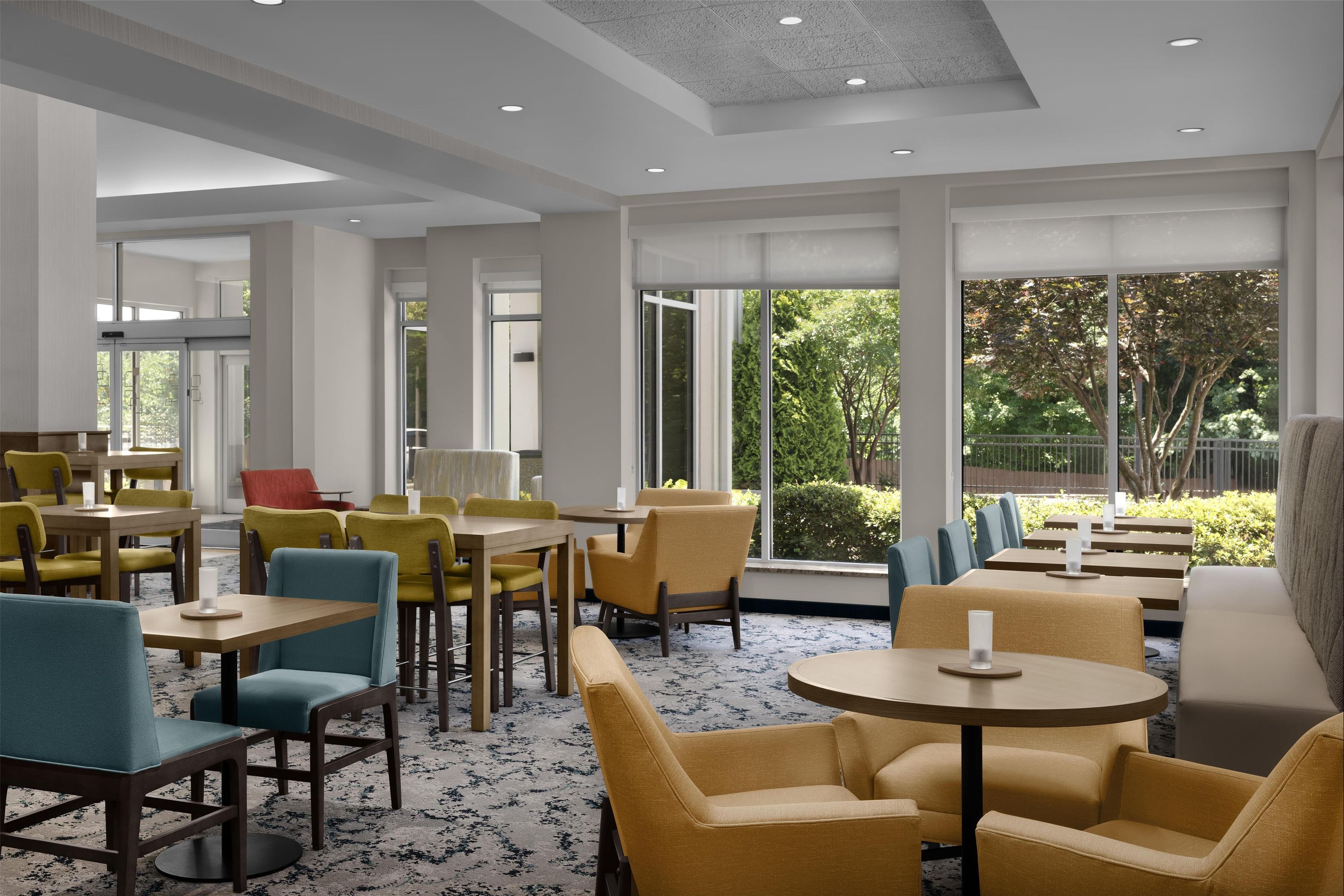 Hilton Garden Inn Greensboro Airport - גרינסבורו - חדר אוכל