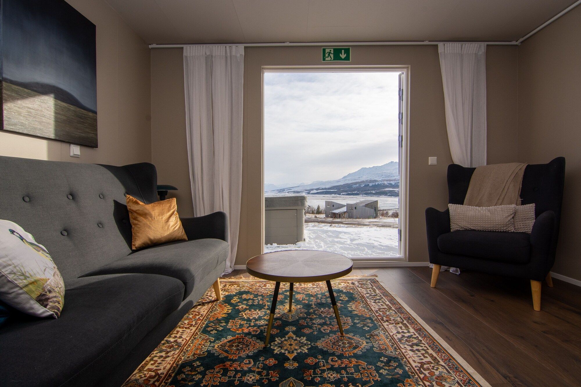 Viking Cottages & Apartments - Akureyri - Wohnzimmer