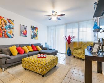 New Listing Boqueron Bay Villas Walkup Penthouse W/Open Terrace, Wifi, A/C - Boqueron - Living room