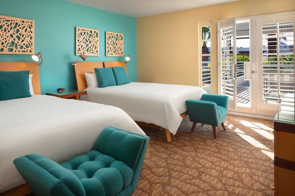 Bedroom view of Movie Colony Hotel