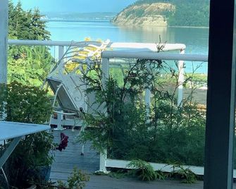 View beach family Cottage for 3 Sunlight Beach, Whidbey - Clinton - Balcón