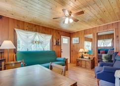 Charlevoix Cabin with Patio and Grill - Steps to Lake! - Charlevoix - Living room