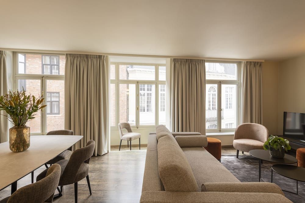 Dukes' Apartments Grand Place - by Dukes' Hotel Collection - Brugia - Pokój dzienny