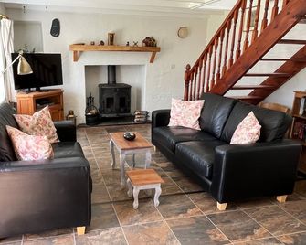 An Cnocan-beautiful cottage with stunning sea and mountain views - Sneem - Living room