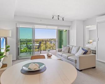 Seaside Escape with Pool, Balcony and Views - Redcliffe - Living room