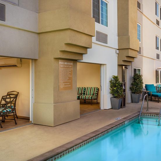 Pool view of Candlewood Suites Anaheim - Resort Area