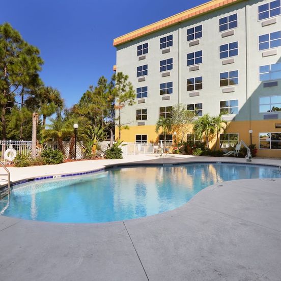 Pool view of Allure Suites