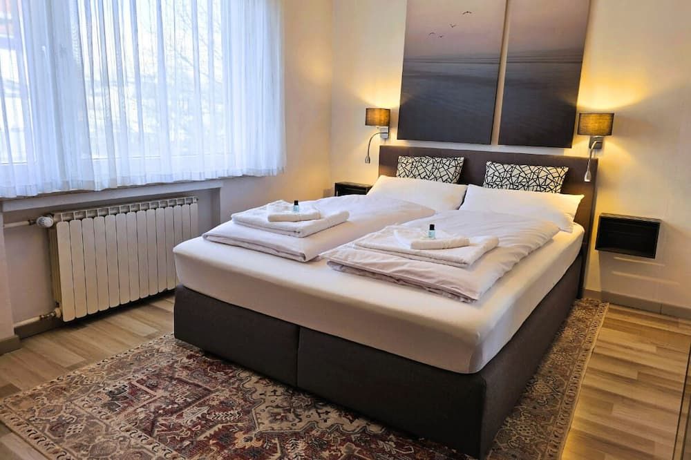 Stayawhile Apartment Comfort Nähe Herzzentrum, Bali Therme, Kurpark Gop, Free Parking, Netflix, Boxspringbett, Neues Duschbad - باد اواينهاوسين - غرفة نوم