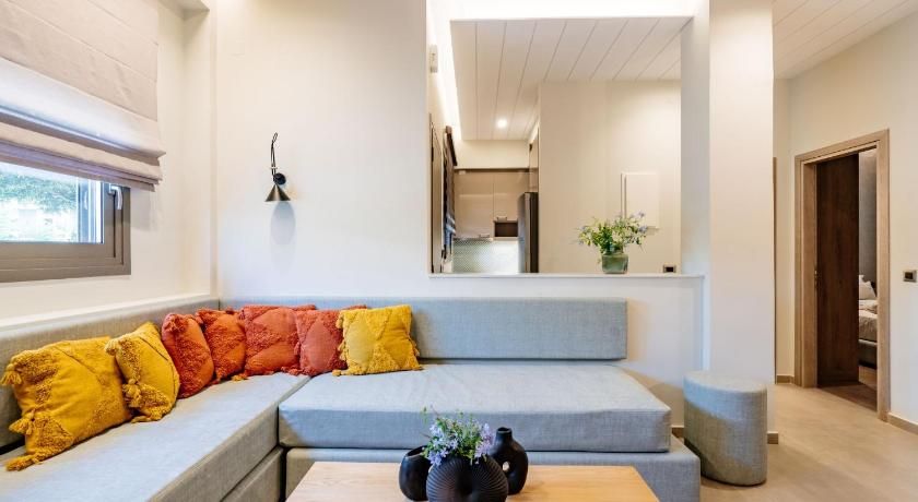 Living room view of Iasmos Luxury Apartment