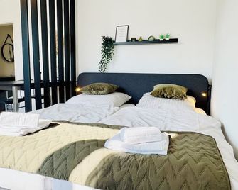 Green Serenity Bielefeld 24h Check In Wlan Parkplatz Öpnv - Bielefeld - Bedroom