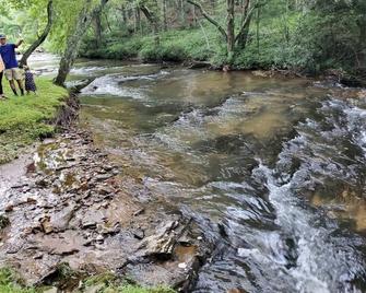 Mountain Song Log Cabin /Starlink Wifi, Trout Stream, Near I-77 & Br Parkway - Hillsville
