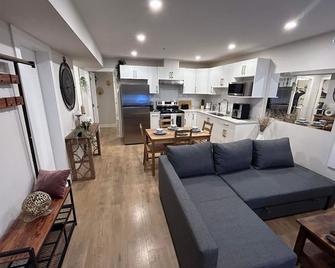 New, Spacious 2 Bedrooms in Downtown With Free Parking! - Maple Ridge - Living room