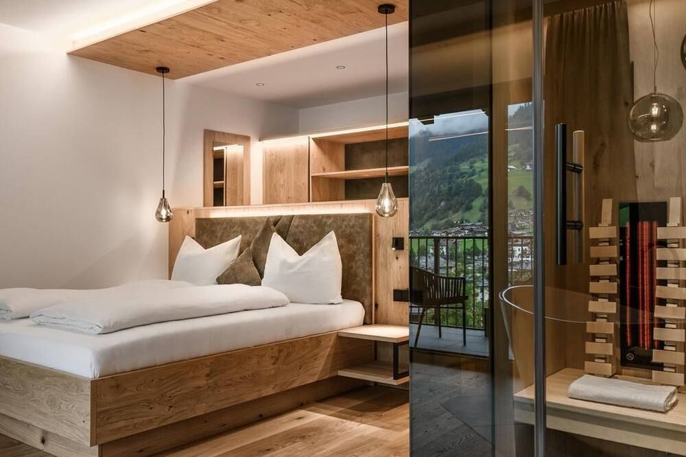 Hotel Hubertushof - גרוסארל - חדר שינה