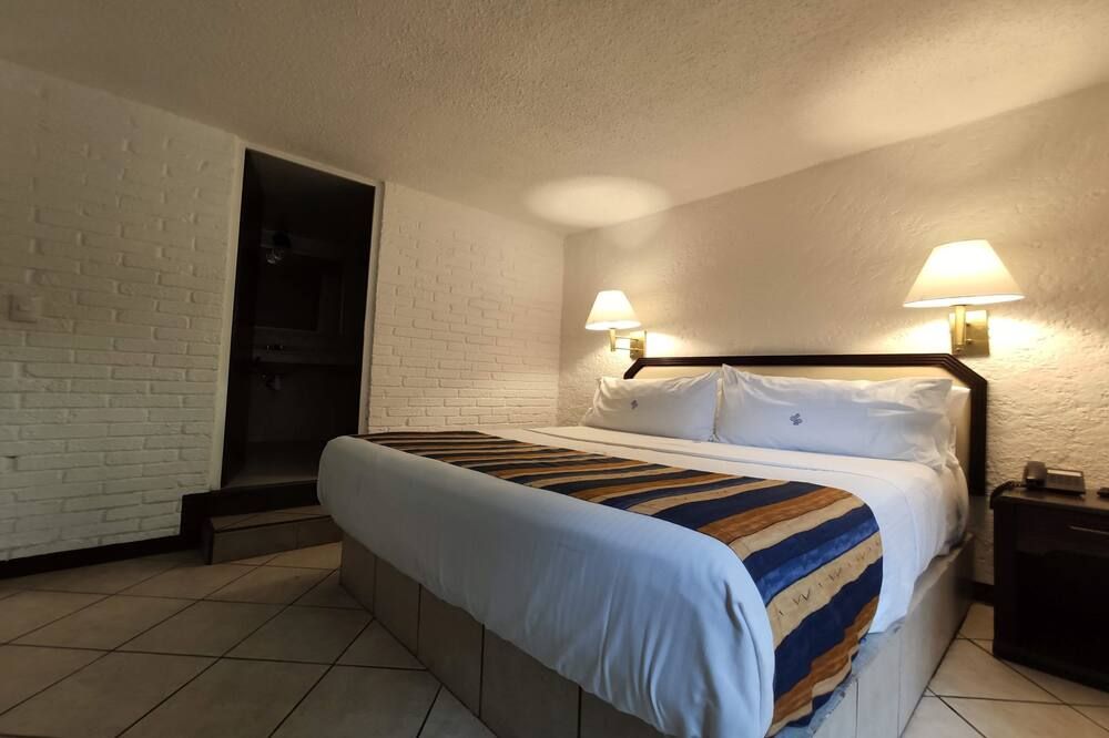 Hotel Del Portal, Puebla - פואבלה - חדר שינה