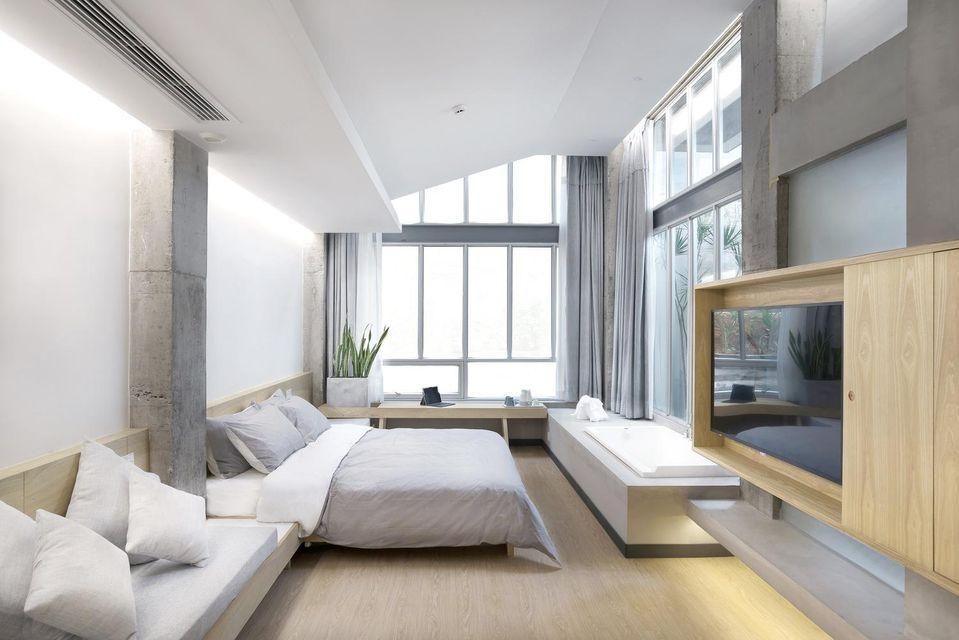 Xiamen Sunset Mountain and Sea Resort Homestay - שיאמן - חדר שינה