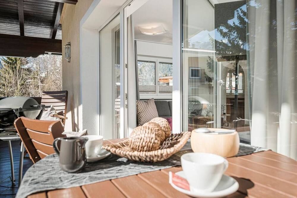 Apartment Karwendelblick - برتيساو - شرفة