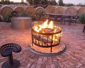 Pet-Friendly Caravan for a Weekend Getaway near Oolambeyan National Park in New South Wales - Hay - Patio