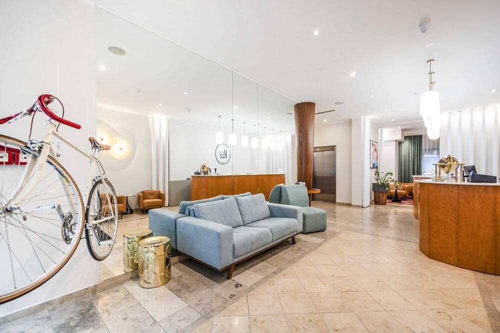 Living room view of Hotel H12