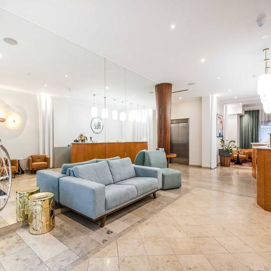 Living room view of Hotel H12