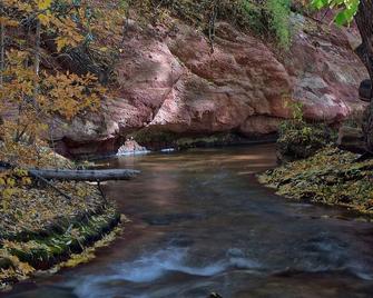 2024 Remodeled Creekside Cabin Steps to Downtown Manitou Springs Lic#9244\n\n\n\n\n\n\n - Manitou Springs - Outdoors view