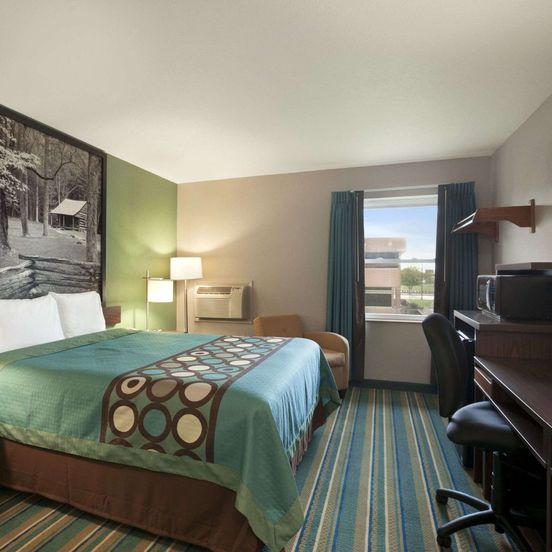 Bedroom view of Super 8 by Wyndham Tuscola