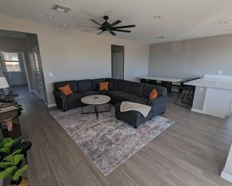 Desert Lakehouse Getaway - Page - Living room