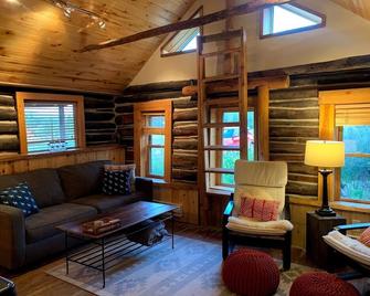 Romantic Private Log Cabin-Dogs Welcome, Fireplace, Near Breck & Hiking - Alma - Living room
