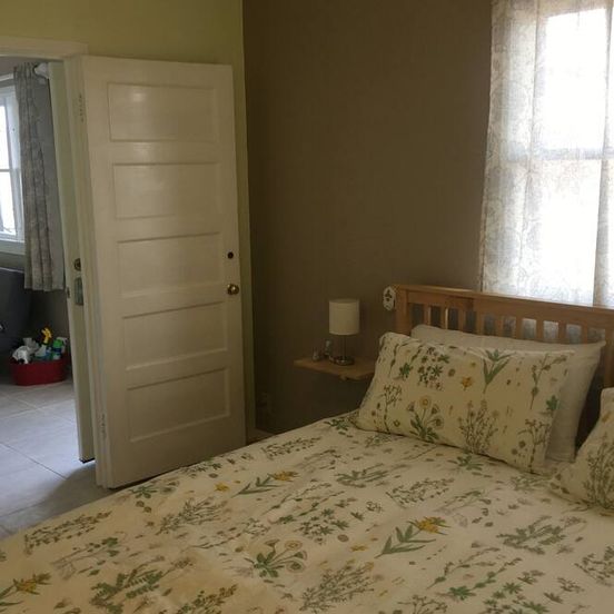 Bedroom view of Historic Clarkdale apartment #104