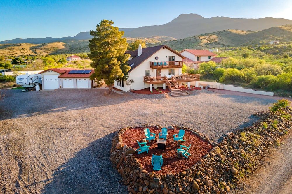 Outdoors view view of Centrally located, spacious home with private en suite, man cave and views!