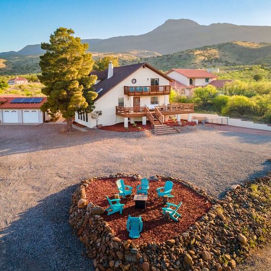 Outdoors view view of Centrally located, spacious home with private en suite, man cave and views!