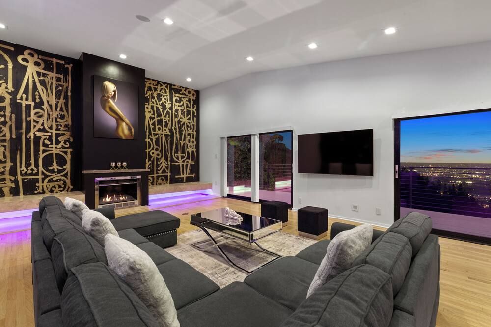 The Hollywood Hills Crest Villa - לוס אנג'לס - סלון