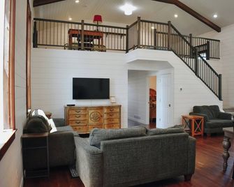 Stay in a Beautifully Restored 1895 Church, A Unique Bear Lake Getaway - Bear Lake - Living room