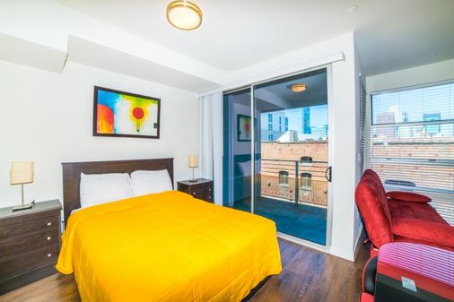 Ginosi Figaro Apartel - Los Angeles - Schlafzimmer