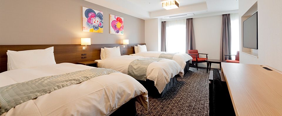 Bedroom view of Hotel Gran Ms Kyoto