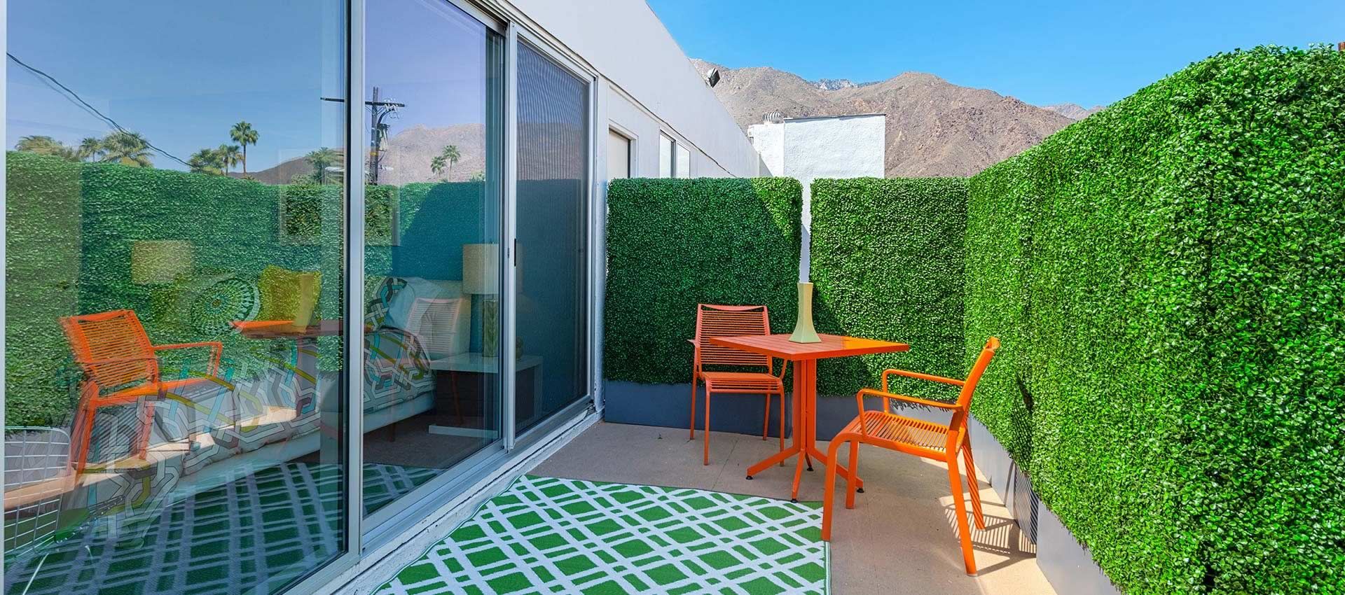 Balcony view of The Twist Palm Springs