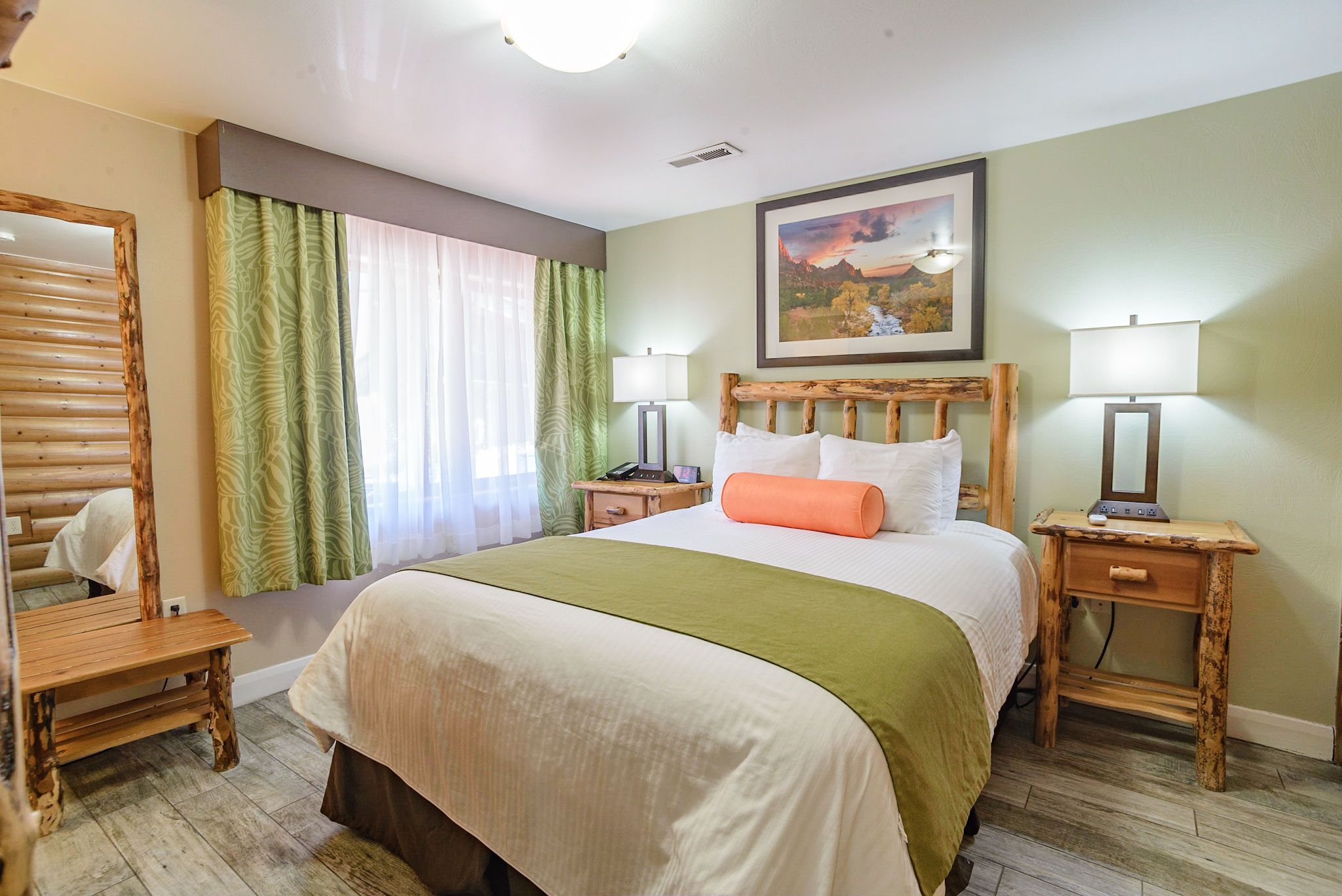 Bedroom view of Pioneer Lodge