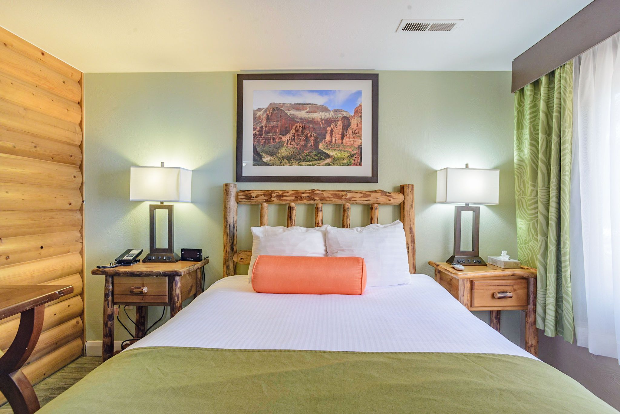 Bedroom view of Pioneer Lodge