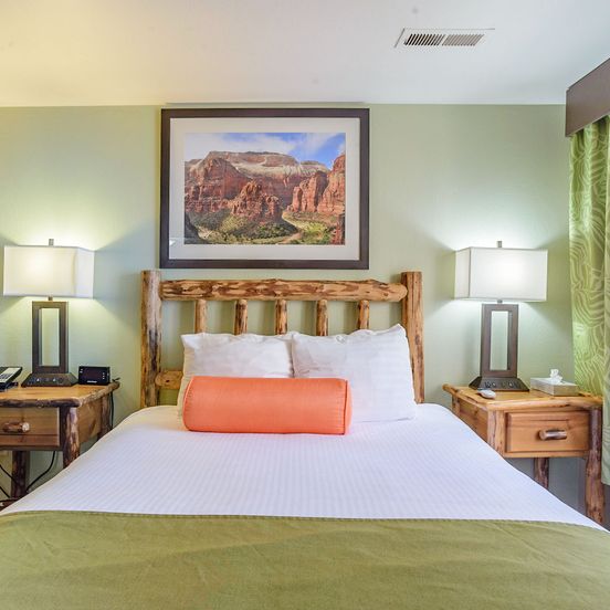 Bedroom view of Pioneer Lodge