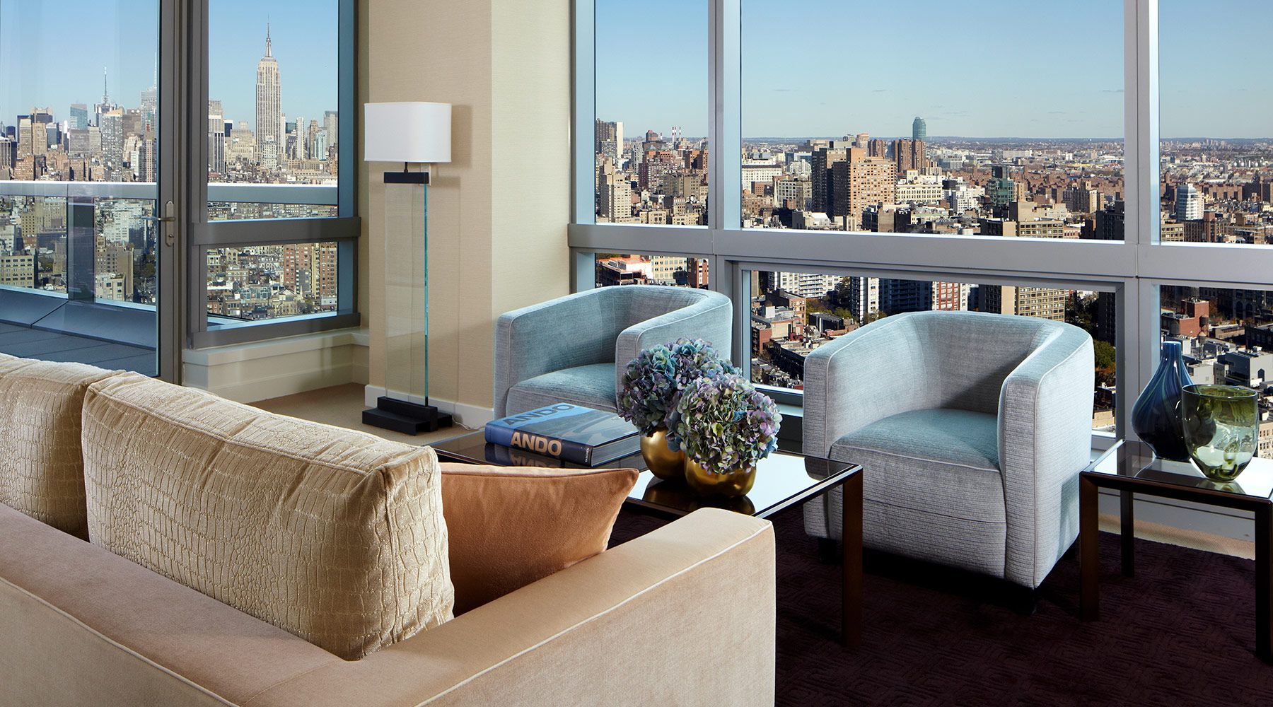 Living room view of The Dominick