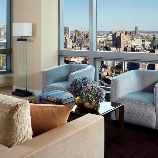 Living room view of The Dominick