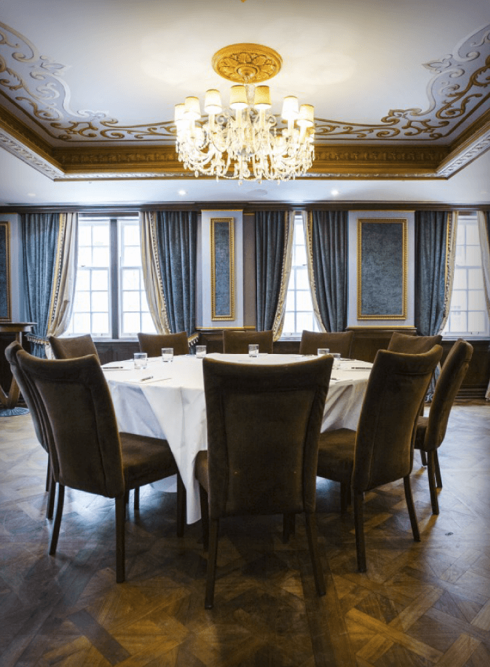 Conference room view of Windsor Arms Hotel