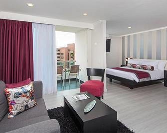 The Morgana Poblado Suites Hotel - เมเดยิน - ห้องนอน