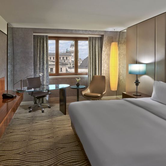 Bedroom view of Hilton Berlin