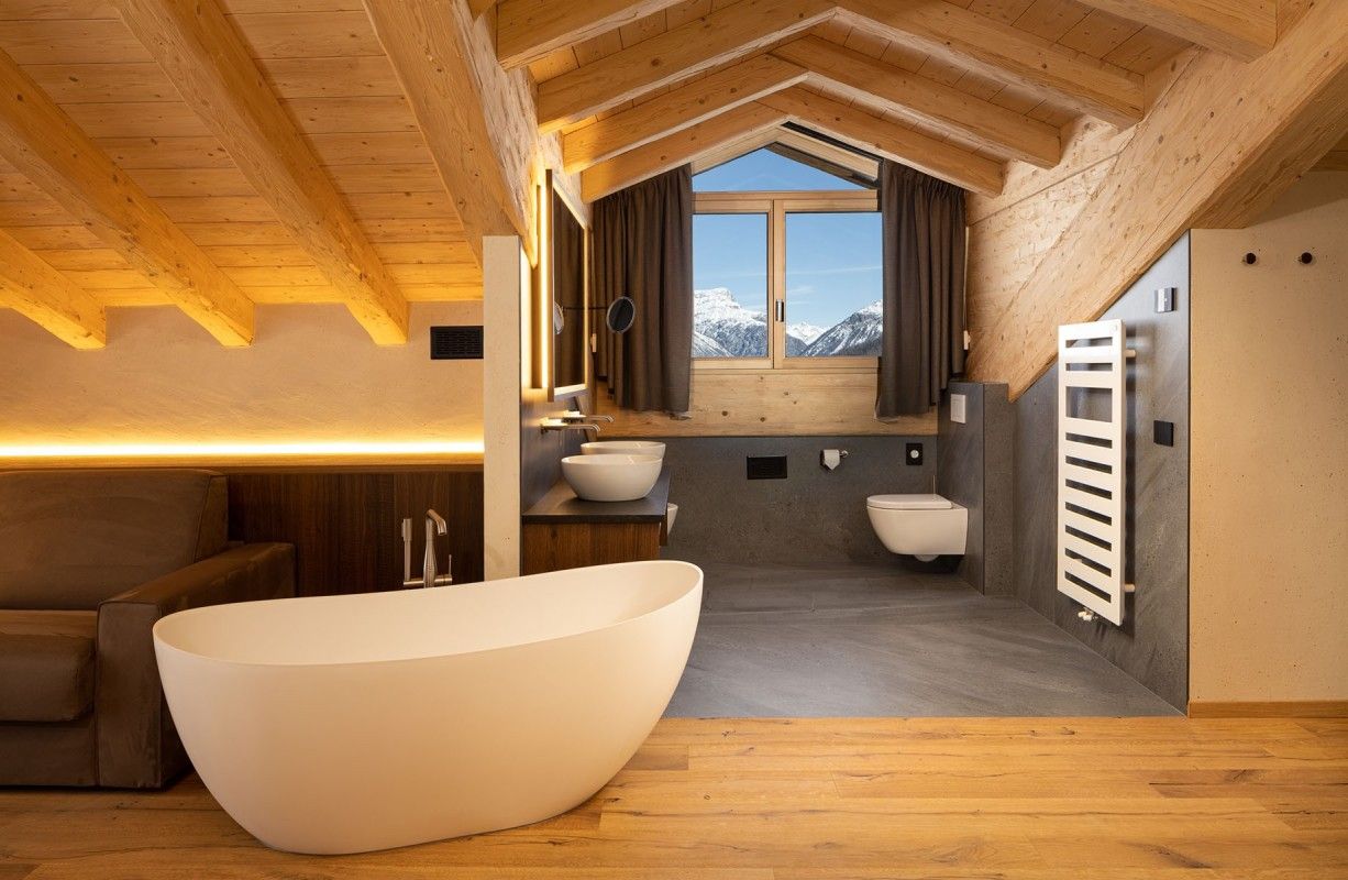 Camino Rustic Chic Hotel - Livigno - Bad