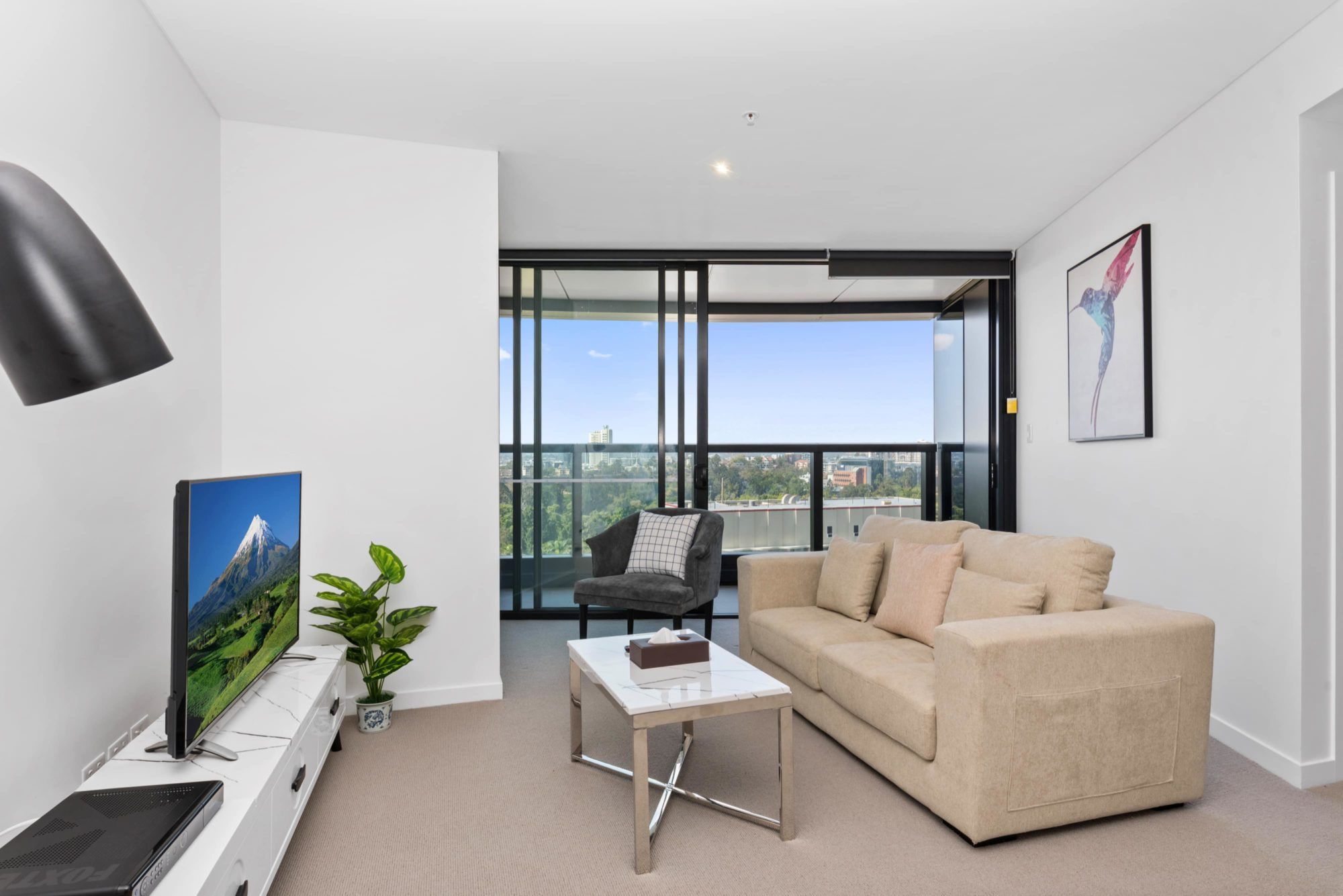 بريزبن سكاي تاور - بريسبان - غرفة معيشة