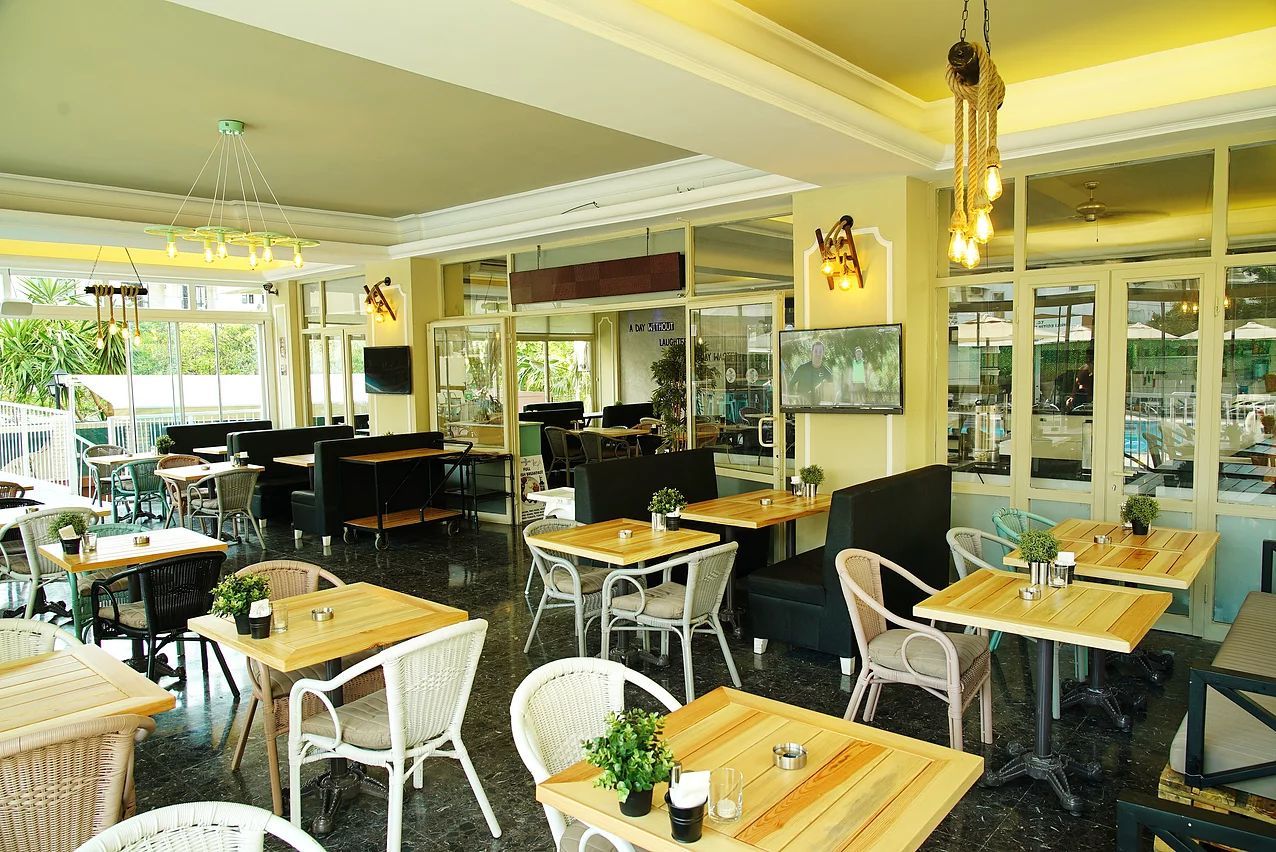 Blue Palace Apart Hotel - מרמריס - מסעדה