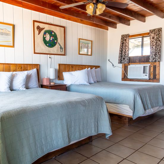 Bedroom view of Sagebrush Inn